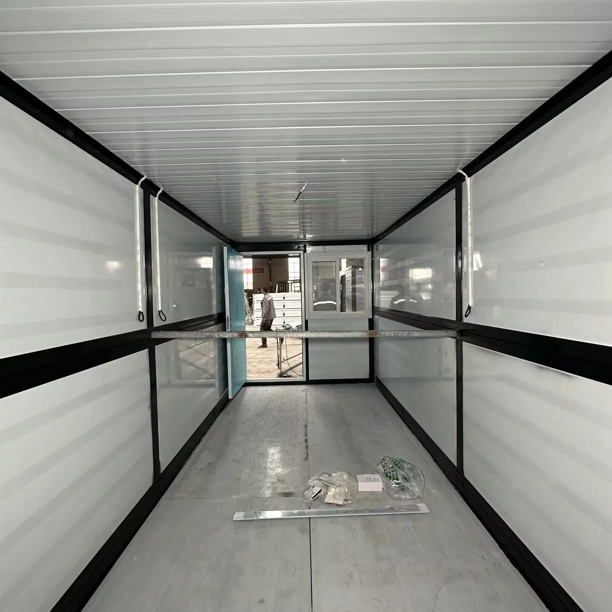 Высокое качество 20 футов быстрая установка Z складной контейнерный дом сборный крошечный мобильный временный общежитие