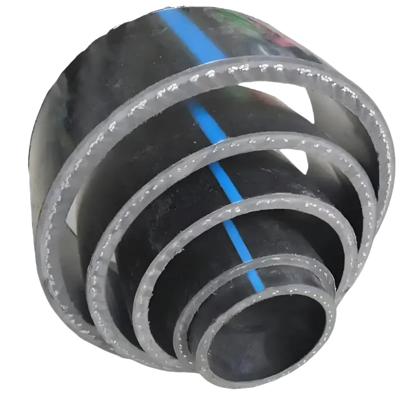 Flexible Polyethylene Wire Mesh Skeleton Composite Pipe High Pressure Durable PE Material As/Poe Water Gas Welding Butt Fusion