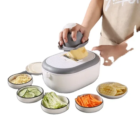 11 in 1 Multifunctional Vegetable Slicer Household Potato Chip Peeler Radish Grater Kitchen Tool Fruit Cutter Basket Accessories