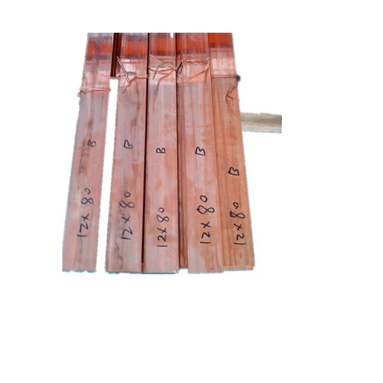 Standard C11000 C10200 C10100  Tin plated flat copper busbar copper bus bar manufacturer
