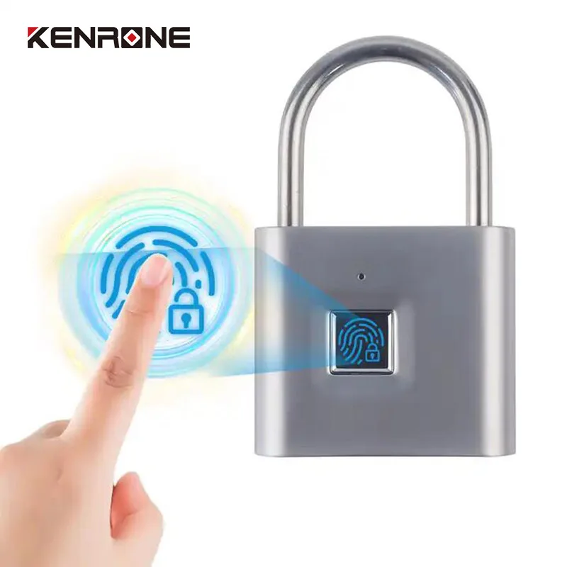 Fingerprint Smart Padlock Keyless  Touch Electronic Lock Safe Fingerprint Padlock