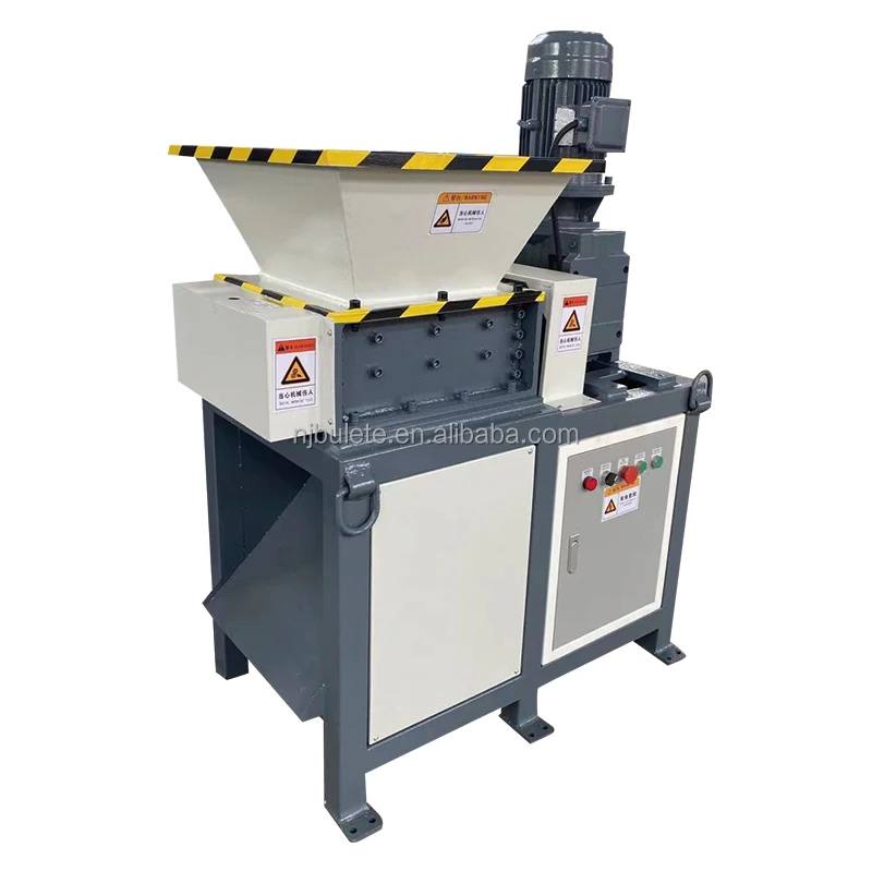 small silent shredder 3KW Mini metal shredder /steel shredding machine /popular schneider shredder  mini aluminum can shrdder