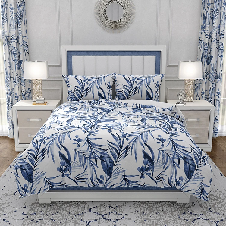 OEM Soft Reactive Print 3pcs Pillow Case And Comforter Duvet Cover Sets