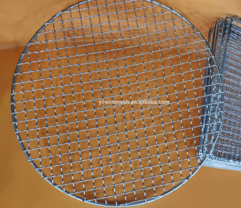 Food grade stainless steel round BBQ mesh grill