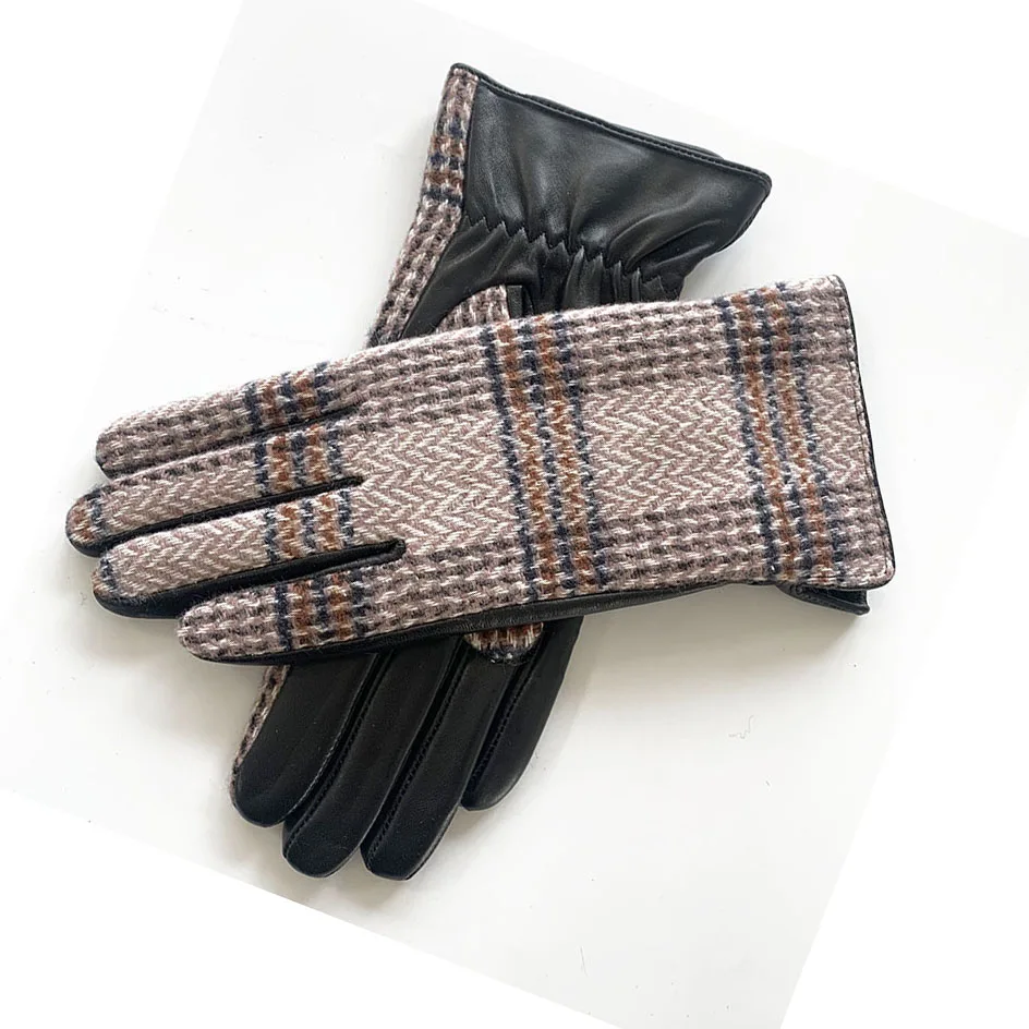 lady gloves goatskin driving gloves golden driving gloves cotton liner