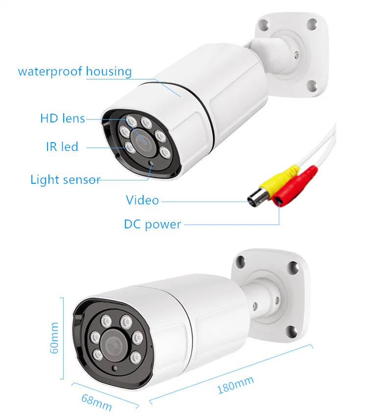 wholesale dvr nvr cctv kit ahd h.264 set hd ccd price of surveillance ccvt video recording cctv ahd 4ch kit