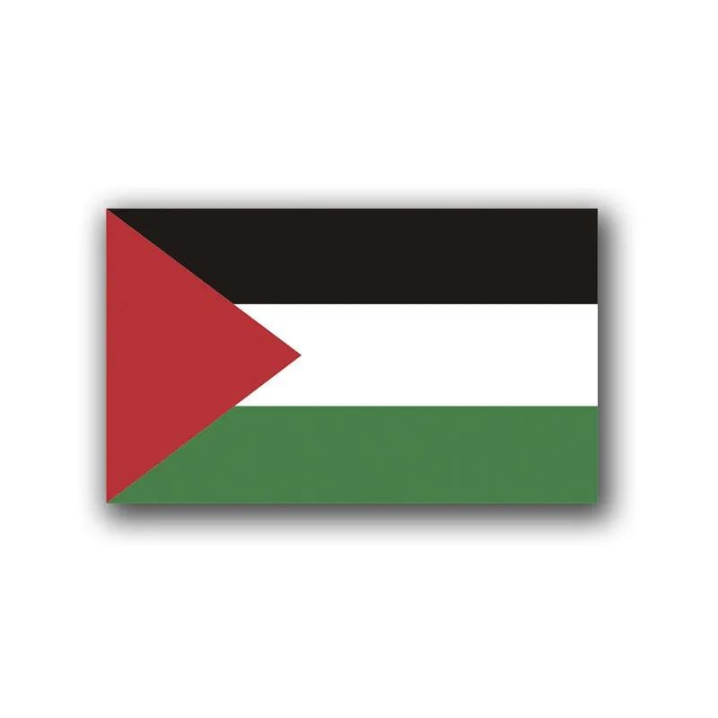 Free Palestine Flag Body Stickers 14*9 cm Car Decorative PVC Stickers 6-Color Printed Anti-Tank Stickers