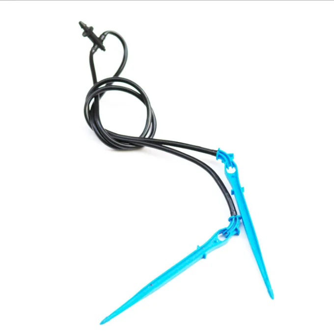 Factory Price 2/4 Ways Split Irrigation Straight PC Drip Stake Bend Arrow Dripper With 50cm Length Tube
