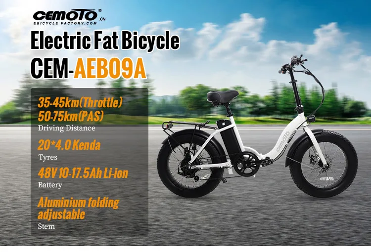USA Warehouse Powerful 20 inch Fat Tire Folding E bike electric bicycle 48V 500W 750W Foldable Ebike Electric Bike For Adults 1