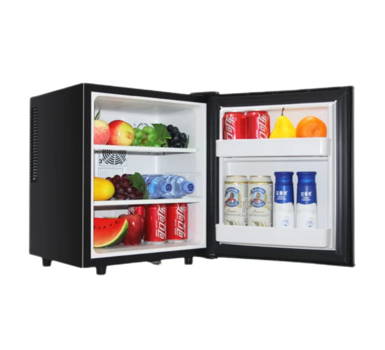 NE-202 30 liter black white foam door mini bar fridge hotel home room silent beverages cooling small refrigerator