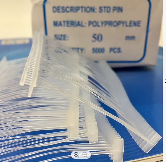 High quality PP material arrow pin 15-75mm standard pins for standard tag gun