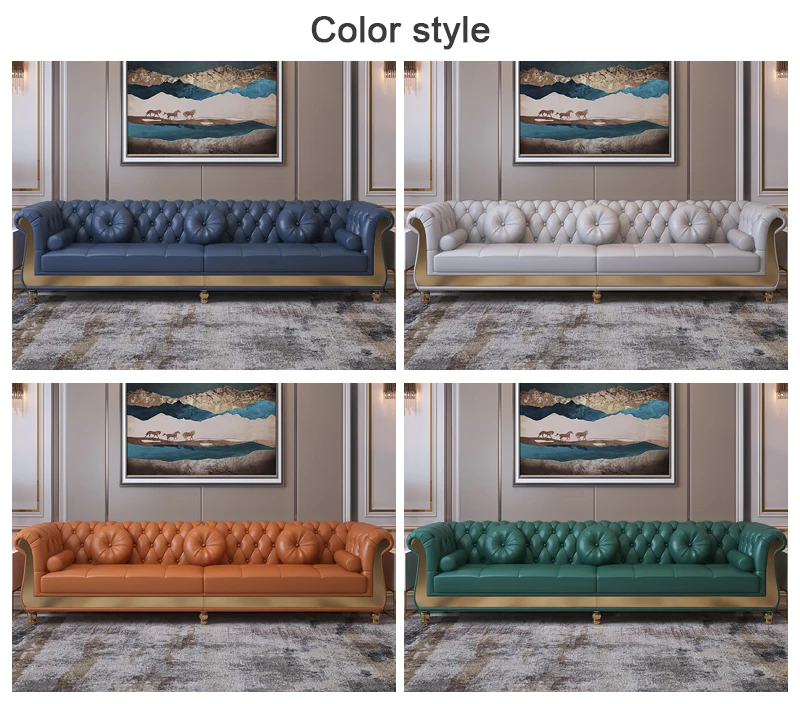 White Couches Luxury Sofa Chesterfield Wedding Sofa Set Furniture 3 Seater For Living Room