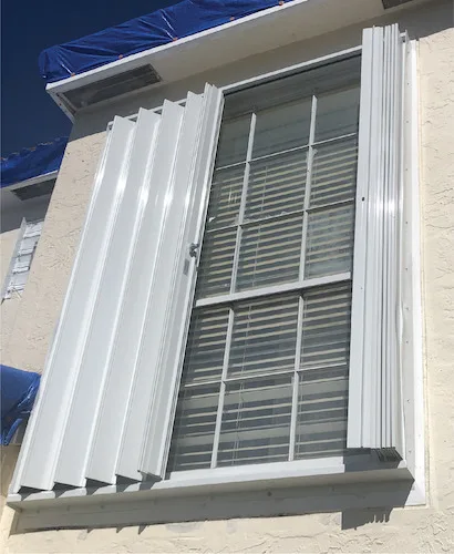 Vanguard Solutions Exterior Accordion Window Door Aluminium frame hurricane window door High Security