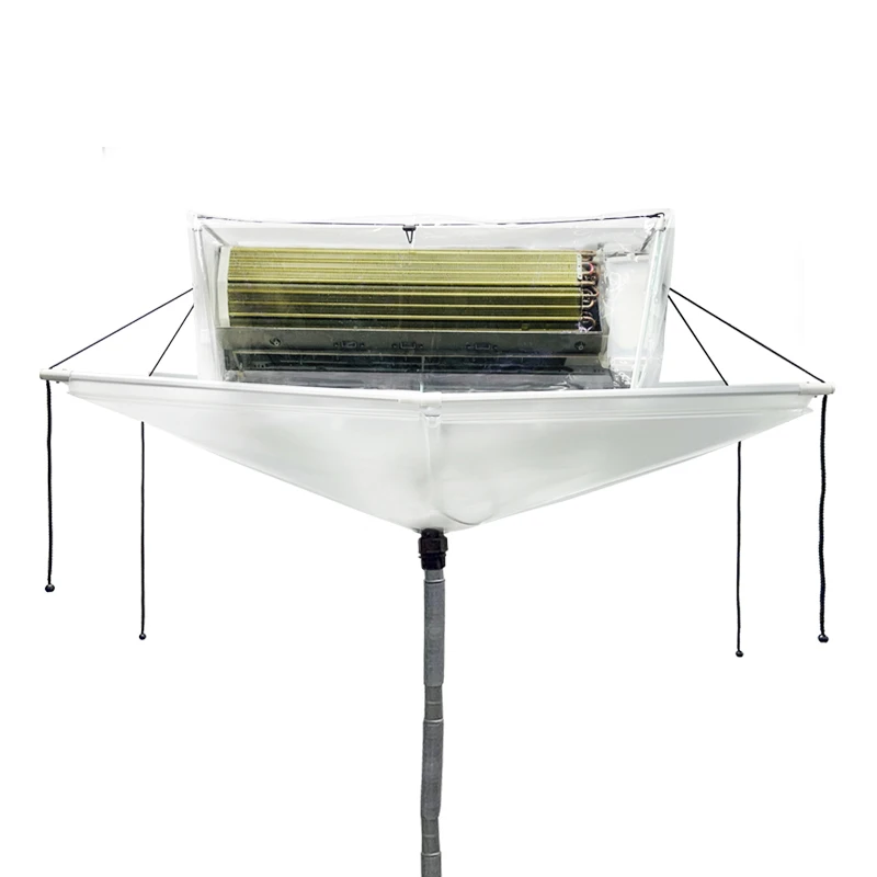 High Quality ROHS PVC Material Easy To Carry Air Conditioner Clean Cover AC Cleaning Bag