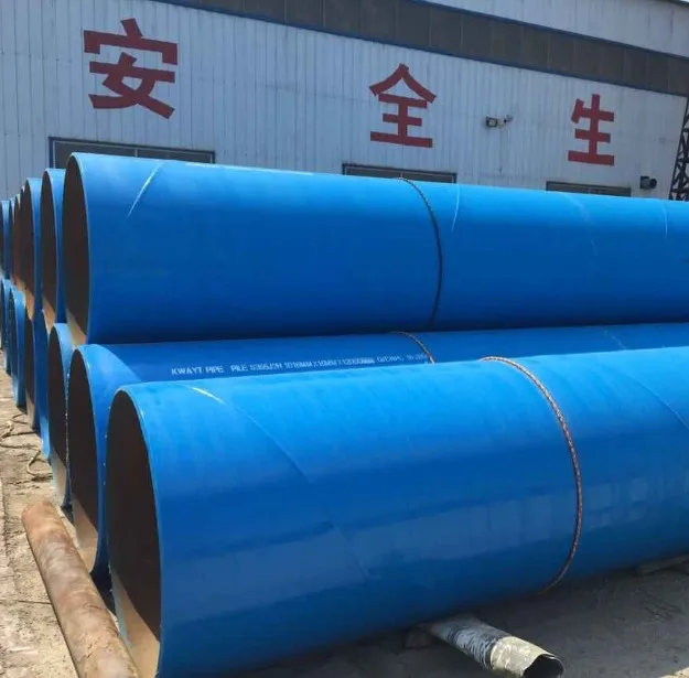 api 5l 3pe 3lpe anti-corrosion coating spiral welded steel pipes and tube