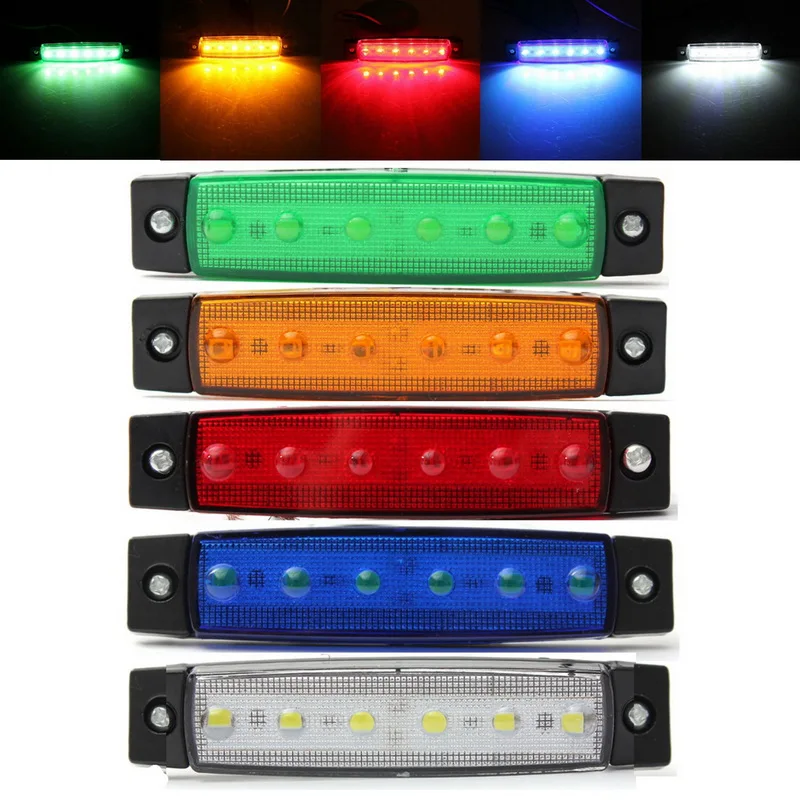 12 В LED Янтарный Авто Автобус Грузовик боковой хвост индикатор стоп водить грузовик сбоку