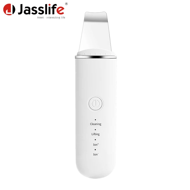 
electric deep face sonic facial beauty spatula rubber peeling ion exfoliadores ultrasonic skin care scrubber machine 