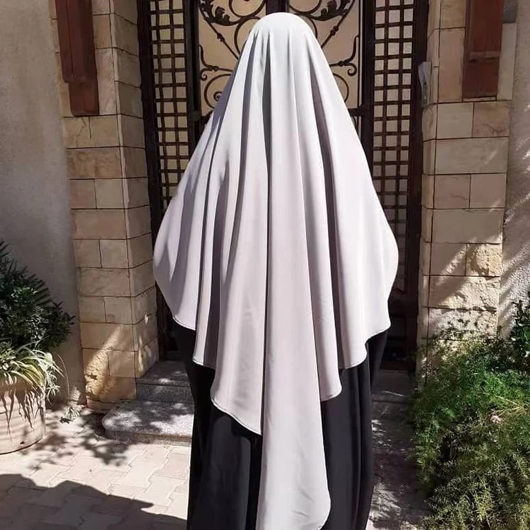 Wholesale High Quality Nida Muslim Tie Back Islamic Clothing Overhead Prayer Scarf Women Hijab Jilbab High Quality Nida Khimar