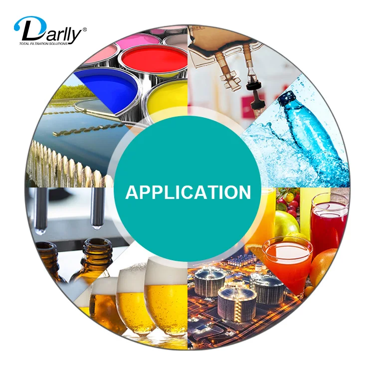Darlly Wholesale Filter Manufacturers 0.2 Micron PES Filter Cartridges For Juice Food And Beverage Processing Application
