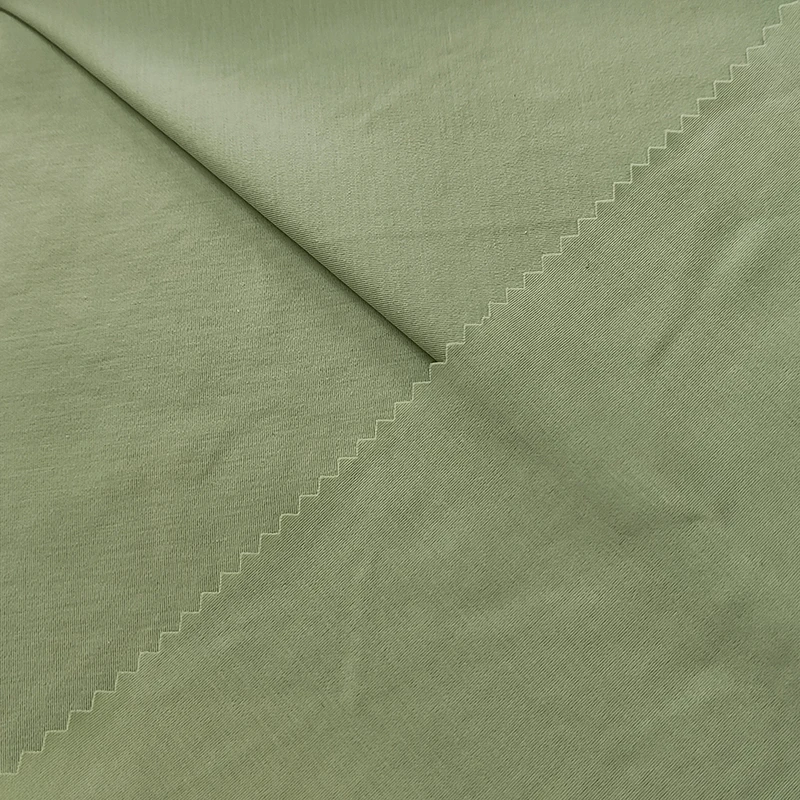 Оптовая продажа под заказ мерсеризованная интерлок 85% Пима хлопковая 15% спандекс трикотажная ткань для платья и рубашки