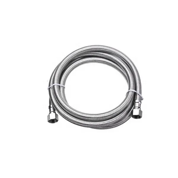 NZMAN Bidet Connection Metal Hose,Flexible SS Hose,Stainless Steel Braided Hose 3/8 by 3/8 in 79 inches length