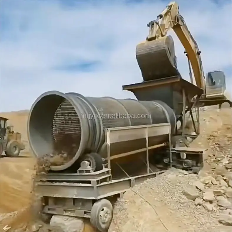 Manufacturer Sales Gts1530 Trommel Screener Stone Soil Aggregates Mining Drum Sand Screen Equipment For Sale