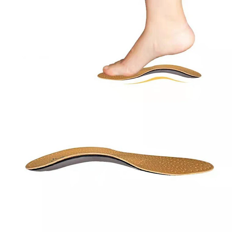 Factory Direct Leather Latex Material Correction Flat Foot Men and Women Can Wear Insoles