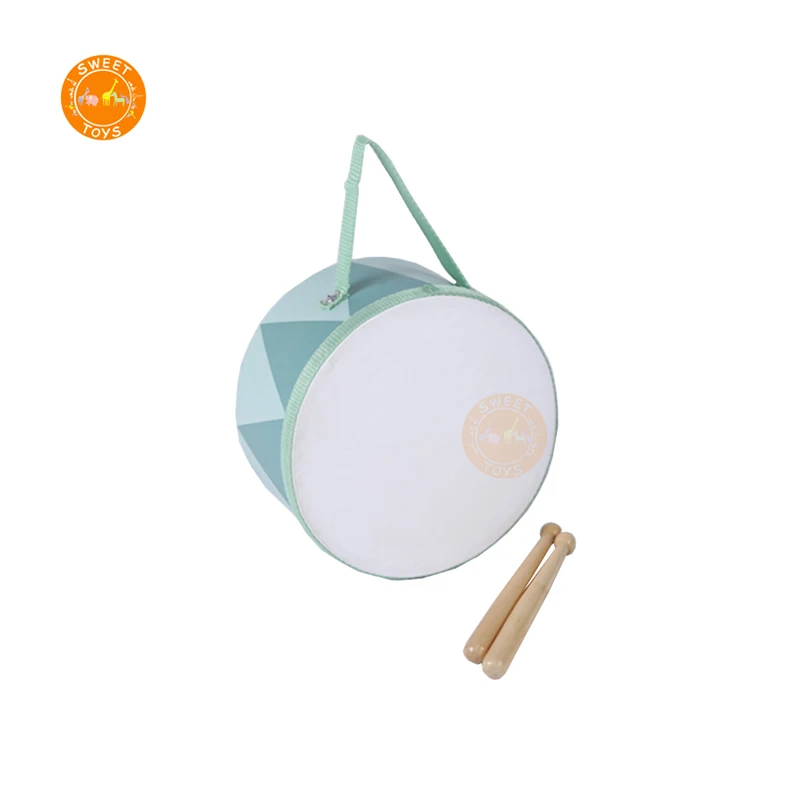 Wooden montessori music educational instrument drum toy set for kids