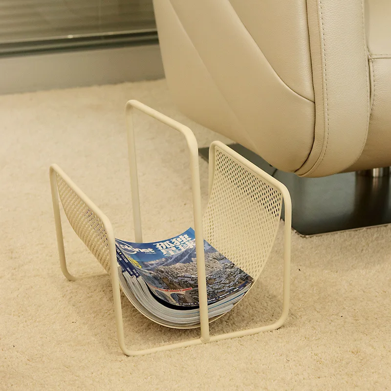 Creative portable newspaper stand book file organizer Iron book and newspaper stand