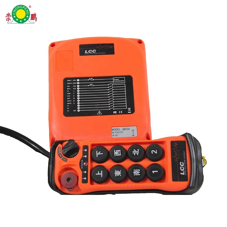 Waterproof Wireless Remote Control for Cranes - All-Weather Use Industrial Radio Transmitter & Receiver