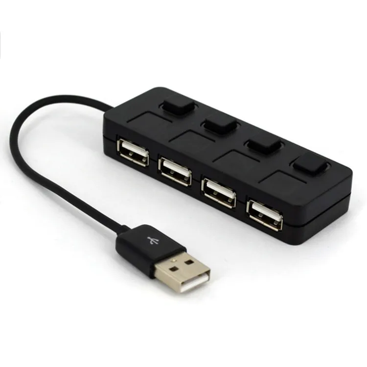 4 in 1 USB HUB 2.0 External 4 Port USB Splitter for Laptop