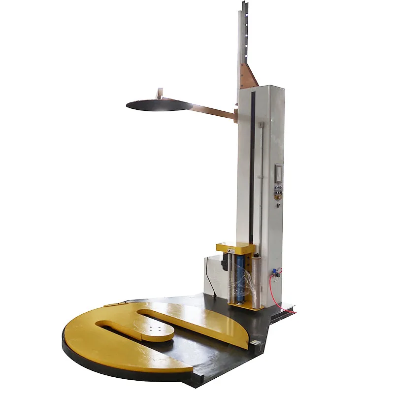 Easy Operation Automatic M shape Stretch Pallet Wrapping Machine model T1650FM for heavy goods