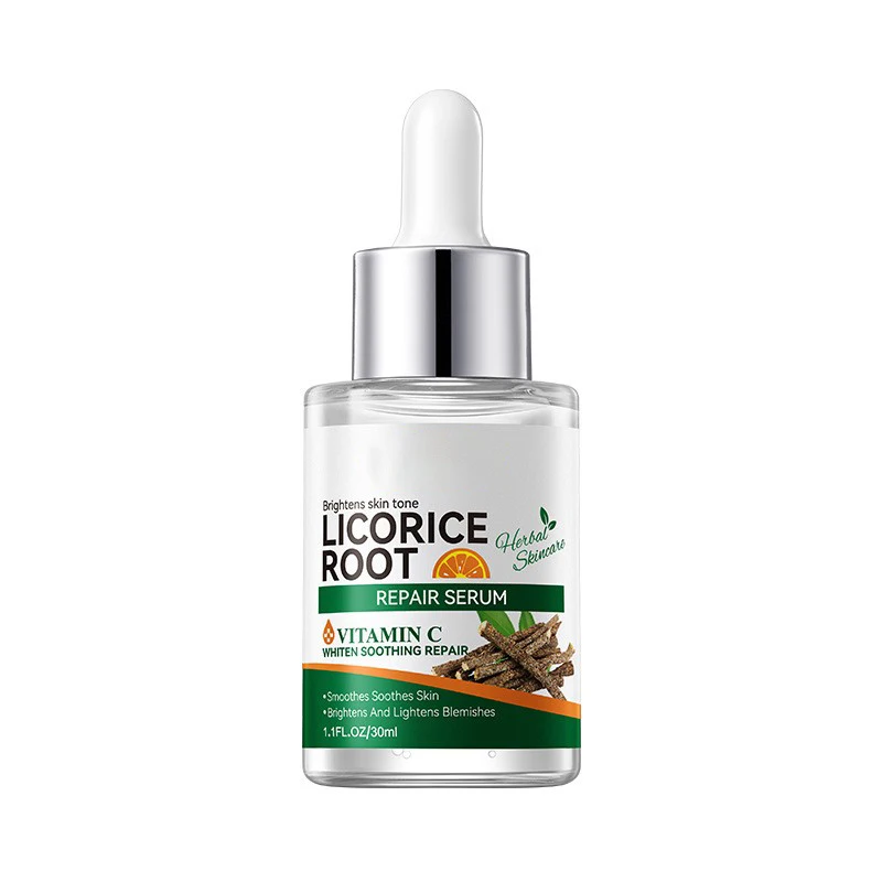 Vitamin C Licorice Root Kojic Acid Skincare Glutathione Serum Skin Whitening Facial Serum for Dark Spots Remover