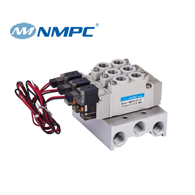  Nmpc высокое frequencysy 5 Путь 2 Позиция DC12V DC24V коллекторы Пневматический электромагнитный