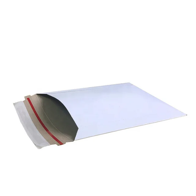 Custom A4A5C5 Recyclable Cardboard Envelope Document Mailers Envelopes For Express Delivery