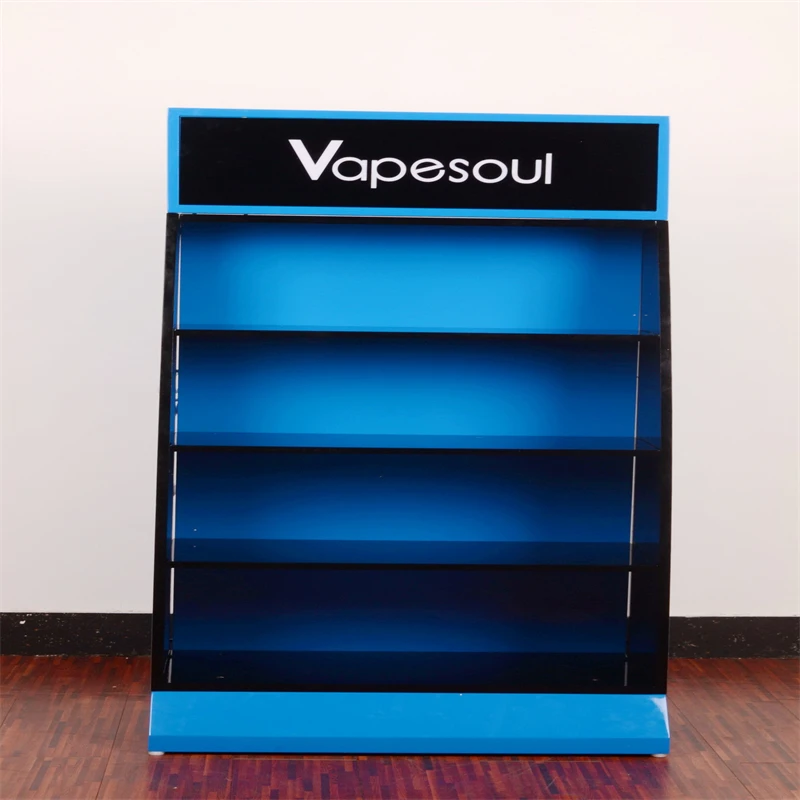 Custom cardboard display shelves are used to display items for collections