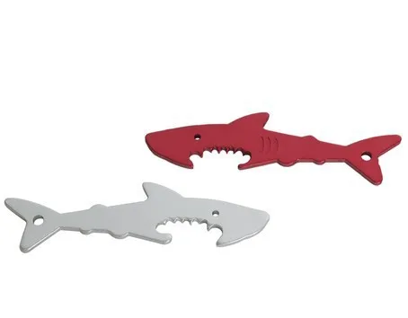 Factory bottle opener chile custom shape anodized aluminum fish bottle opener keychain