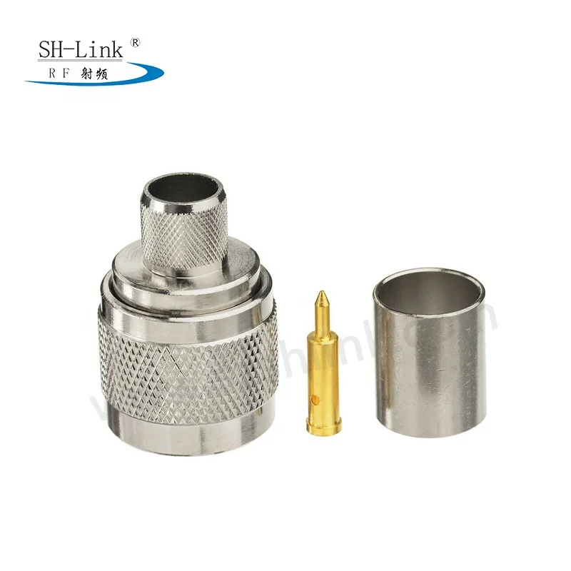 N type male rf connector for RG213 cable