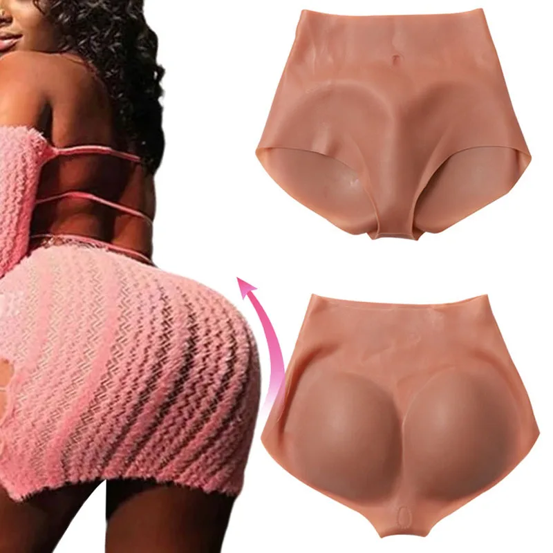 Women Plus Size shaper Silicone Big Buttocks Padding Pants Enhancicng Shaper Large Butts Lifting Natural Bum Shapewear 1.8cm