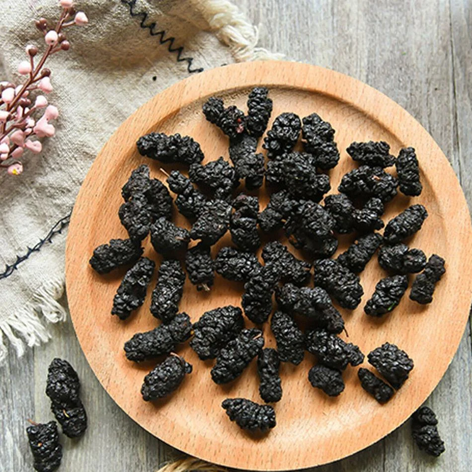 Organic Dried Black Mulberries pure natural Mulberry fruit tea
