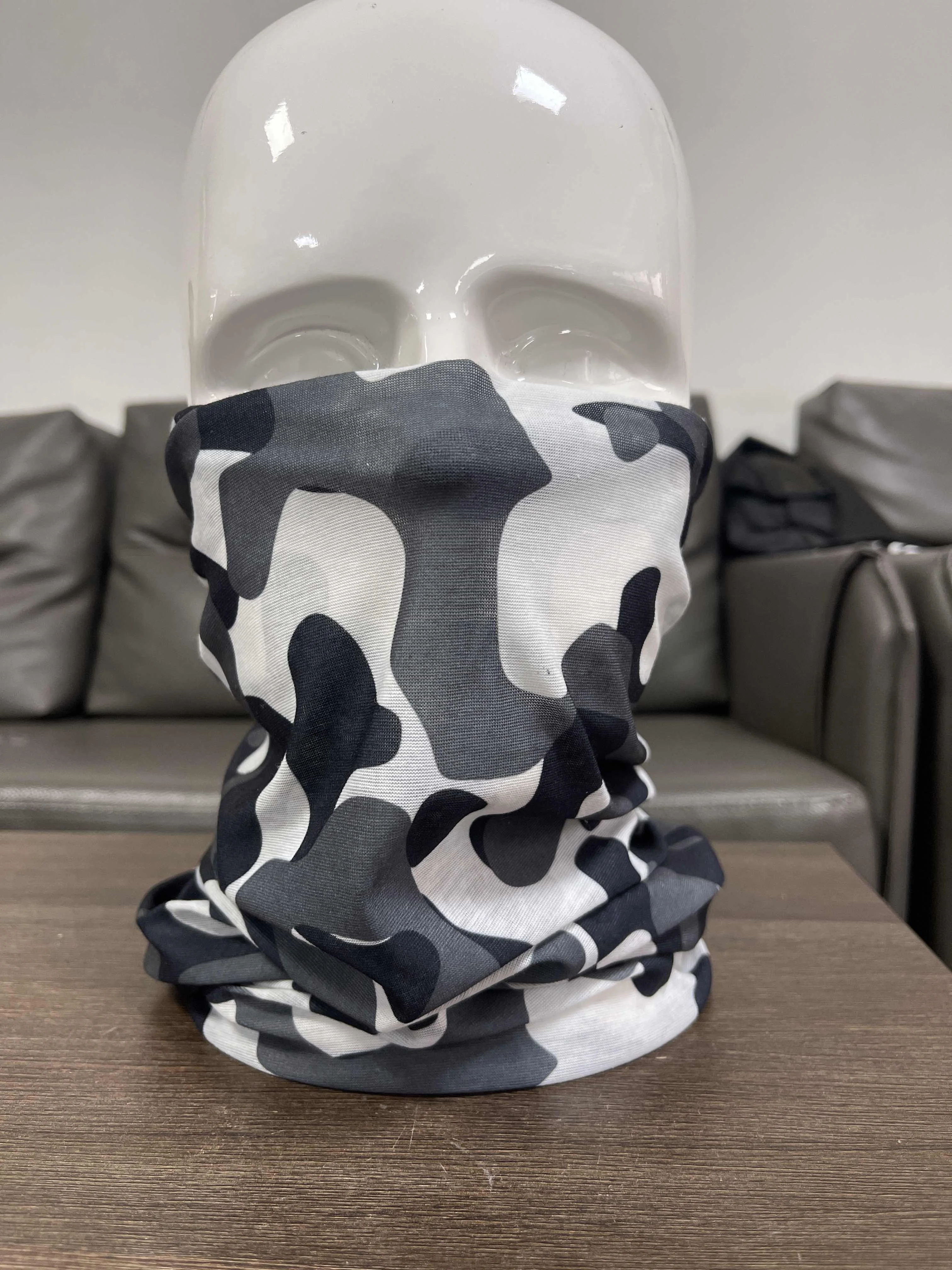 High Quality Camo Bandana 100% Microfiber Polyester Neck Gaiter Biker Cycling CS Party Seamless Neck Gaiter