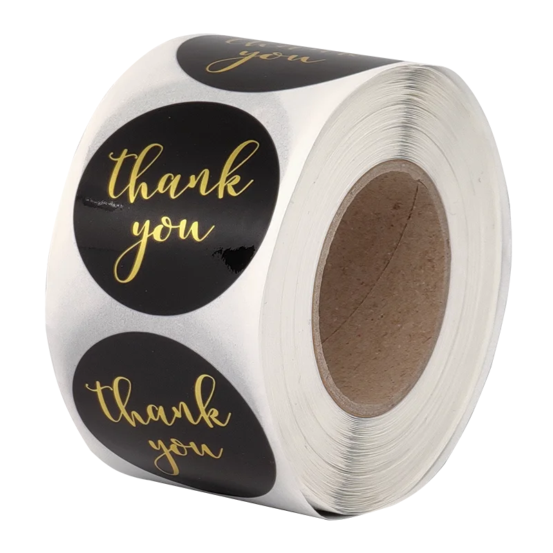 
High Quality Printed Waterproof Self Adhesive Round Logo Label Sticker Roll 