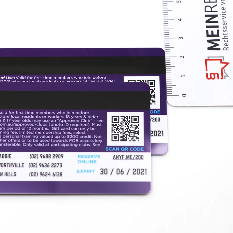 Custom Printable Plastic Membership Promotion PVC Gift Cards With QR code