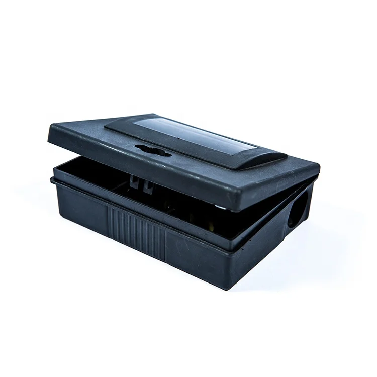 Plastic Humane Reusable Mouse Bait Box Smart Rodent Traps