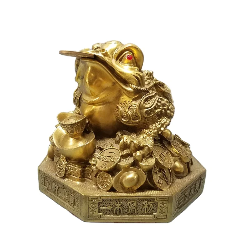 
Wholesale Money Frog Feng Shui Animal Copper Statueslucky Frog And Copper Toad For Business Gift 