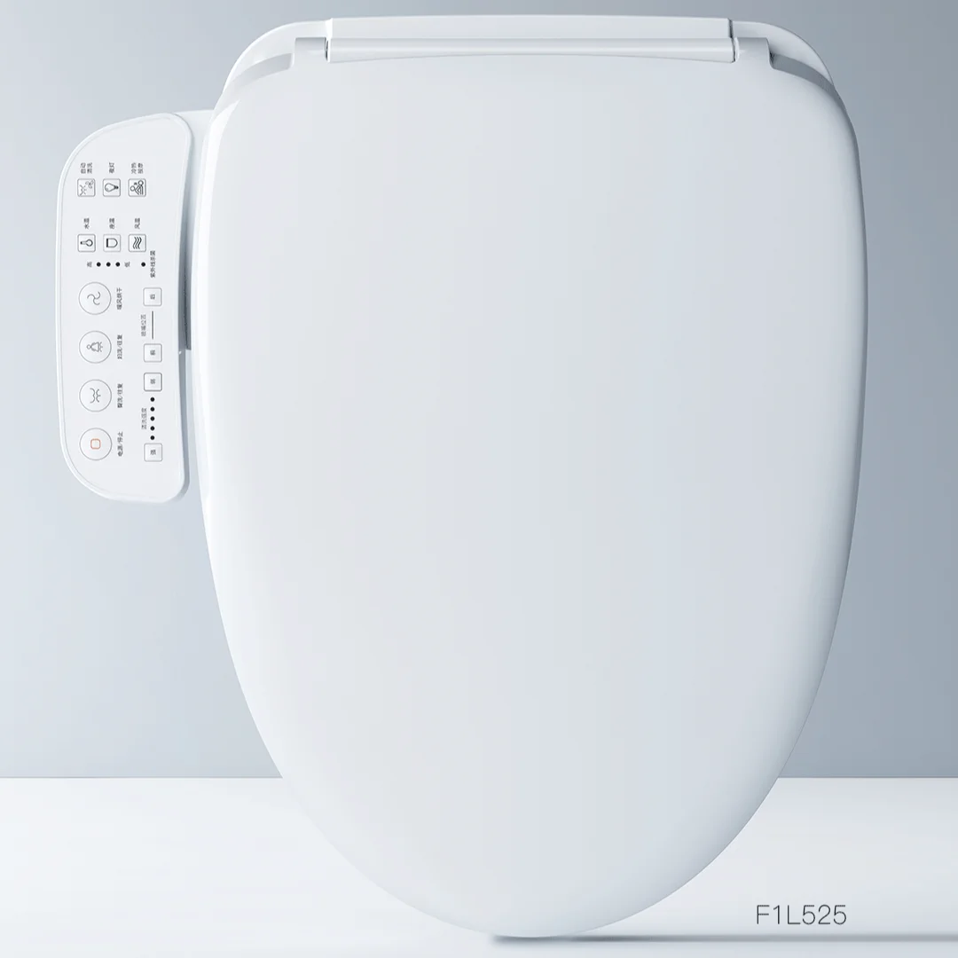 F1L525 Smart Electric Toilet Seat Cover with Integrated Bidet Toilet Seat Sale White Cross OEM Style Graphic Parts