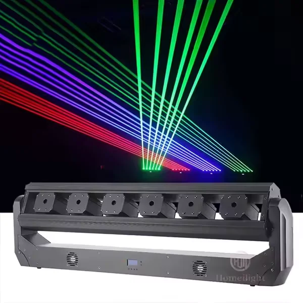 Professional Club Dj Lights Lazer 6 Eyes Rgb 3in1 Beam Strobe Matrix Marquee Dmx Moving Head Laser Light