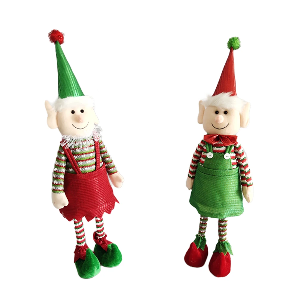 Standing Elf Ornament Holiday Design Xmas Elf Santa Helper Decoration