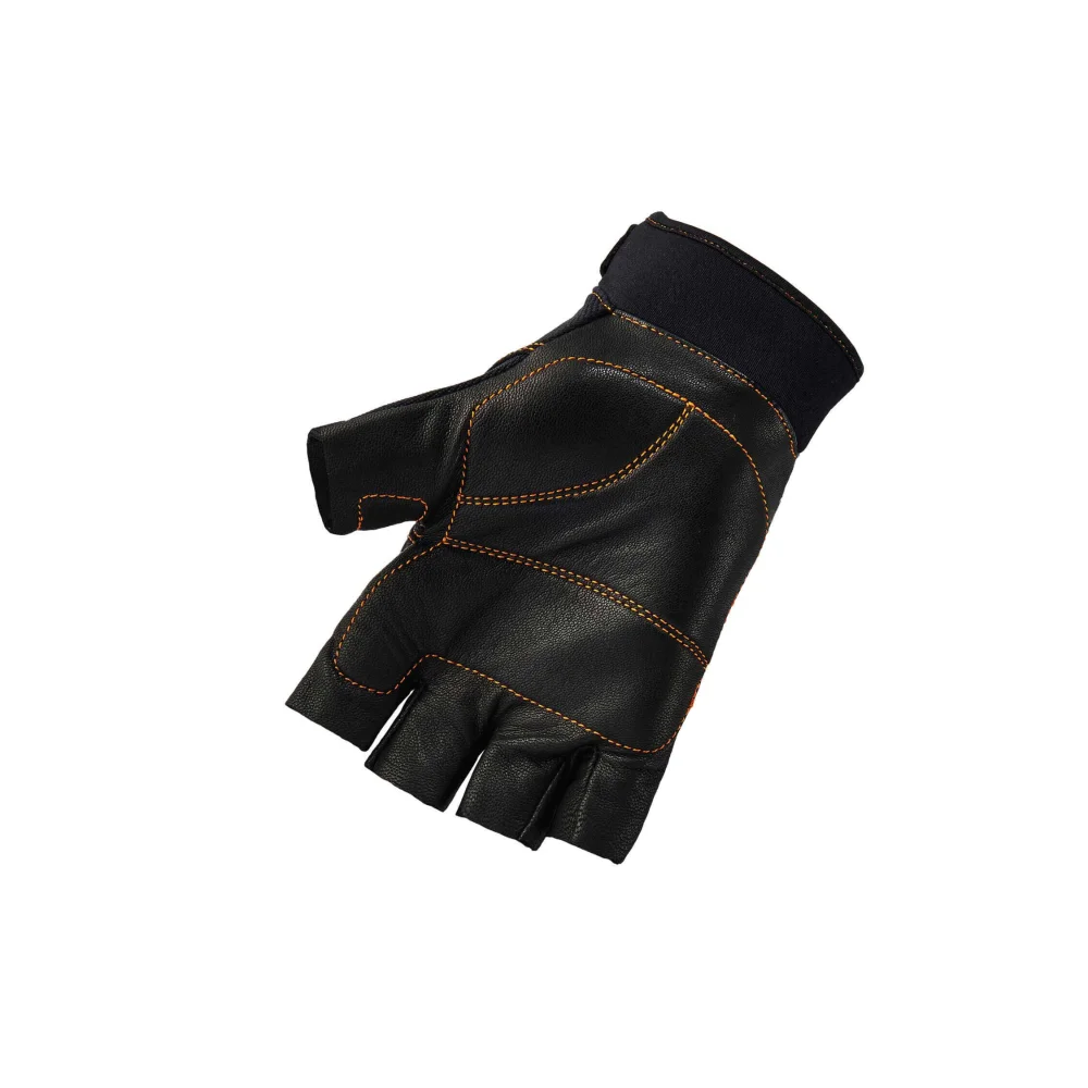 Bester Fingerless Hand Maxiflex Half Leather Knitting Machines Hand Gloves Cut-Resistant Polyester With Hooks Wrist