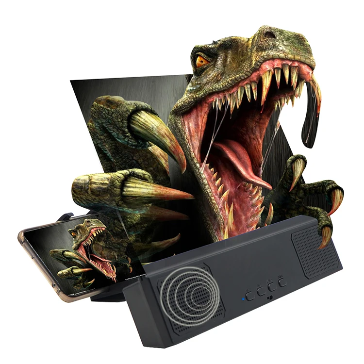 New 3D Video Magnifier 12 inch Mobile Phone Magnifier Phone Screen Amplifier with Speake
